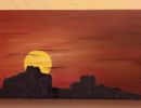 canyon sous couche de soleil 