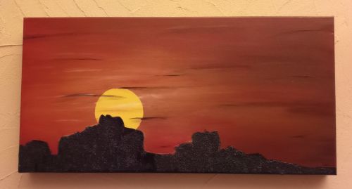 canyon sous couche de soleil 